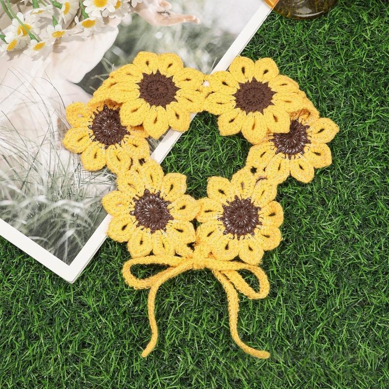 Stylish Heartedly Designed Knitted Flower Headband for Hawaii Beach Travels