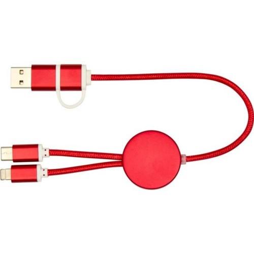 Alasia Resirkulert Aluminium 5 i 1 Ladekabel