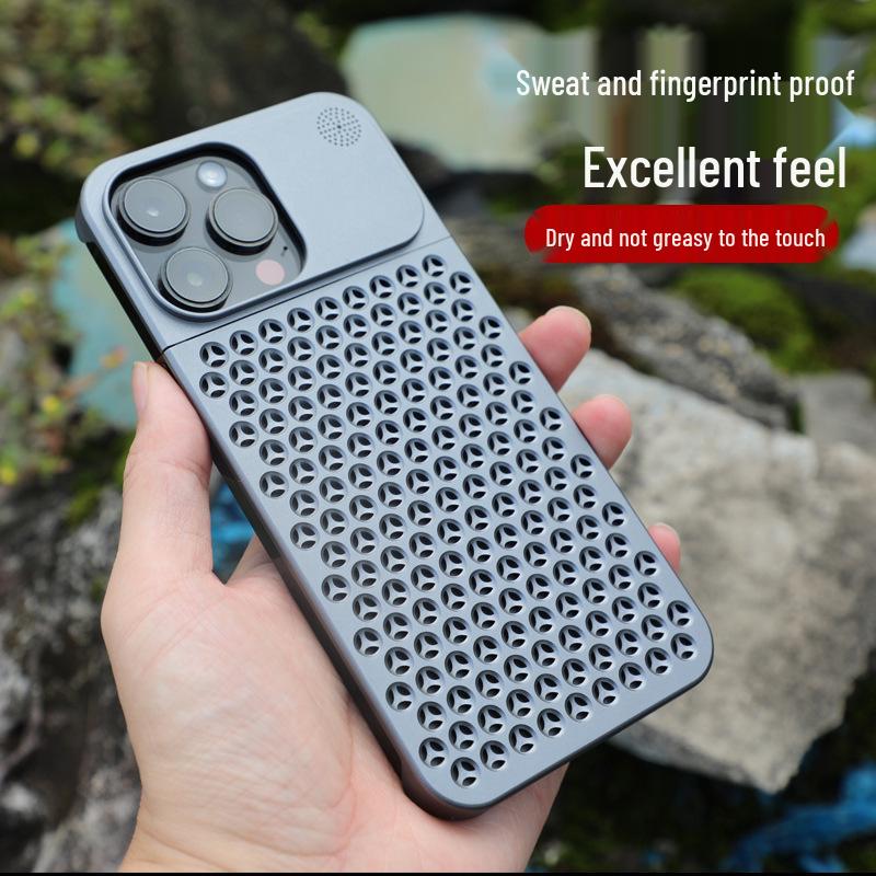 Universal Metal Aromatherapy Case for iPhone 13-15 Pro Max