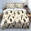 Cartoon Dental Care Set Illustration Bedding Set with 1 Duvet Cover 2 Pillowcases Single Double King Queen, Gift