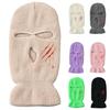 3 Hole Knitted Ski Mask Full Face Mask Balaclava Warm Thermal Outdoor Sports