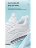 Men's Breathable Coconut Shoes: Large Size, Air Cushion, Shock Absorption, Trendy Running Sneakers.