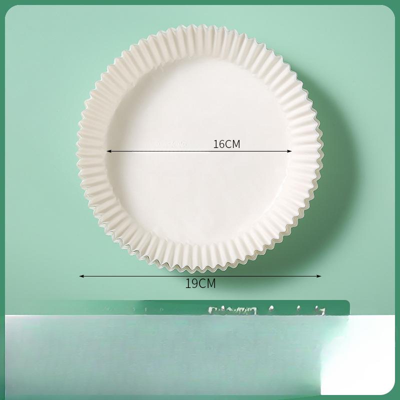 

Бумага для фритюрницы, бумажный коврик, пищевая промокательная бумага для масла, бумага для выпечки для домашней выпечки 16cm белый