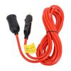 12V 24V Prodlužovací kabel zapalovače cigaret 11,8FT 18AWG 120W 15A Heavy Duty Zástrčka samec na samici