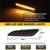 2pc Car Sequential Flashing LED Amber Turn Signal Side Marker Light For Alfa Romeo 147 156 Fiat Egea Tipo Lancia Delta Ypsilon 3