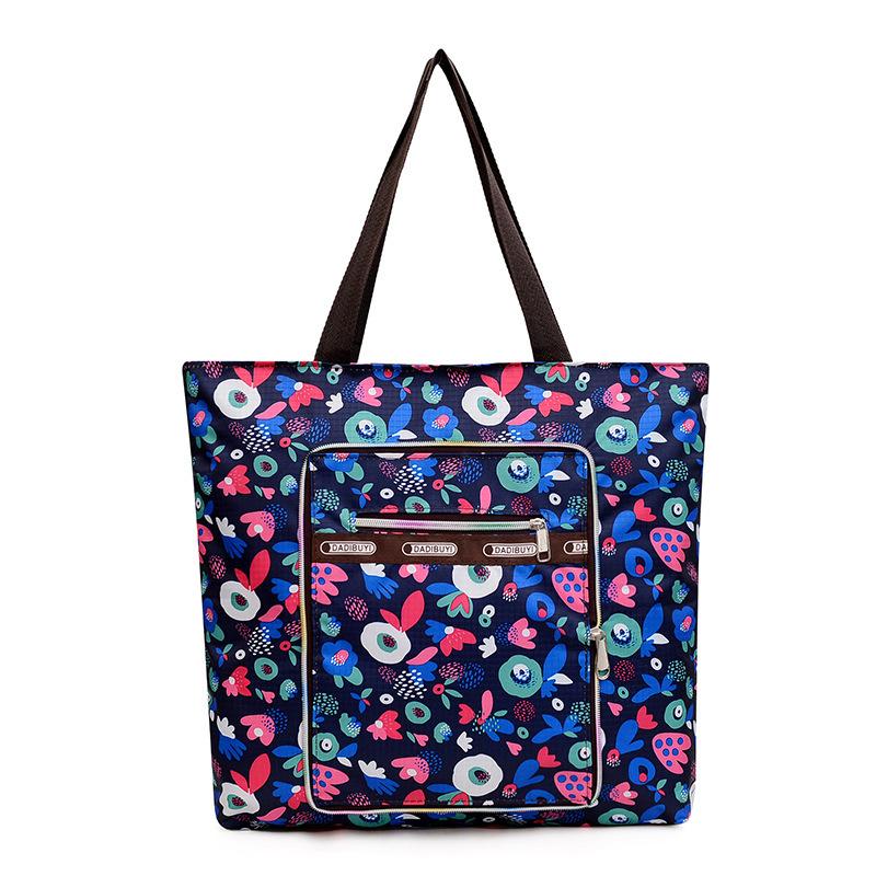 Duża lekka składana przenośna torba na zakupy przenośna o dużej pojemności przenośna torba na ramię damska torba do przechowywania