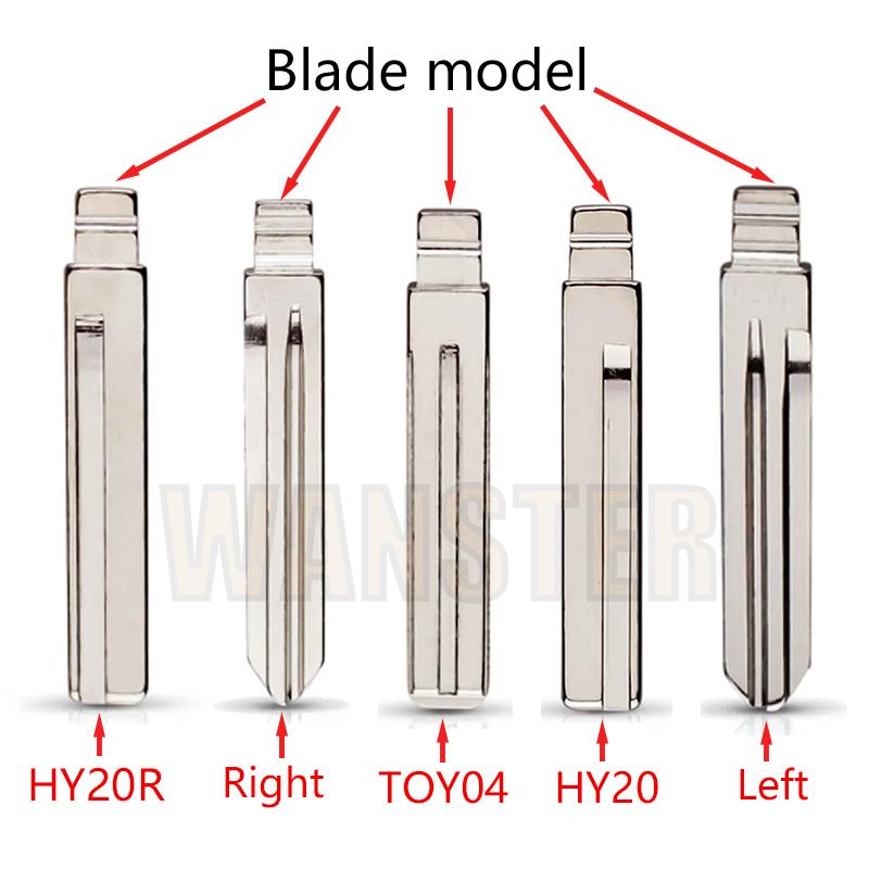 3 4 Bottons Car Key Case Fob Housing Key Shell for Hyundai IX35 I20 I45 I40 IX45 HB20 SANTA FE IX35 Tucson Solaris ELANTRA Verna