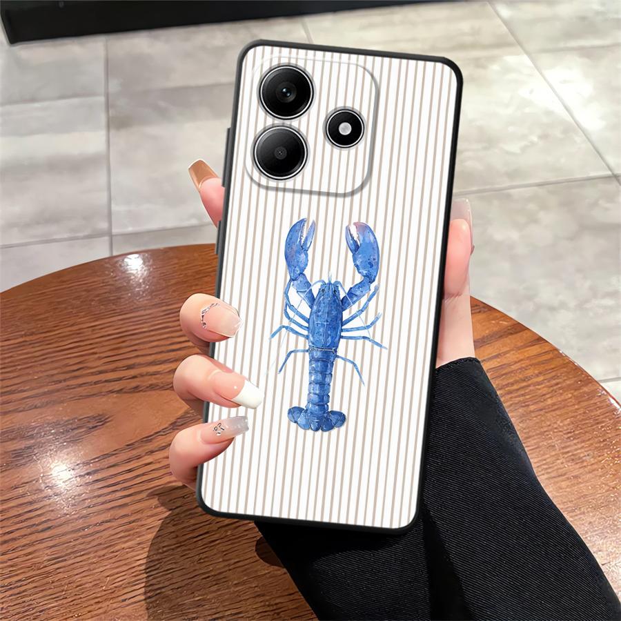 Marine Animals Soft Back Phone Cover Case for Xiaomi Redmi Note 11 13 12 Pro Plus 10S 12S 10 9 8 Pro 9s 11S