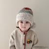 Kids Winter Warm Knitted Set Pom‑pom Hat Scarf Gloves 3‑Pcs Set Or Single Beanie Hat Windproof Ear Protection For Boys Girls Cold Weather Outdoor