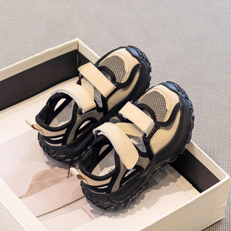 

Girls sandals summer 2025 new children s sports shoes thin shoes girls breathable summer baby girl summer shoes 37 чёрный