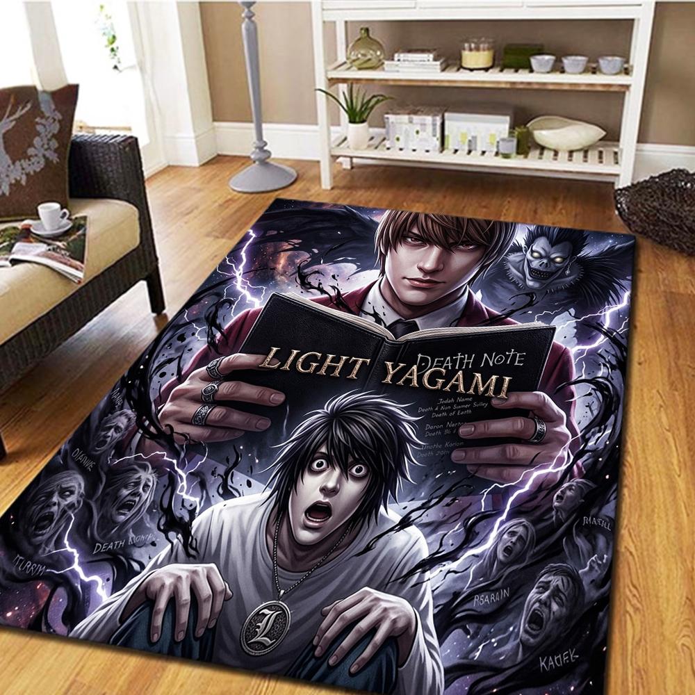 Death Note Bedroom Carpet, Living Room Rug, Home Decor Cool Movie Mat Play Floor Mat -HE28