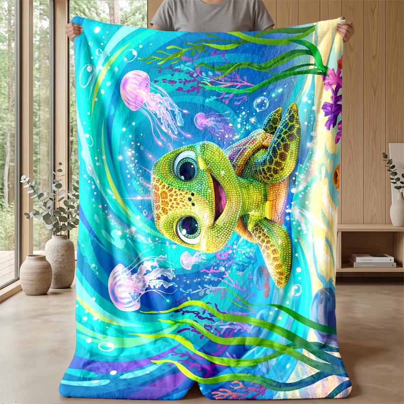 Neon Music Headphones Theme Blanket Lightweight Warm Flannel Blanket Decorative Throw Blanket for Home Decoration