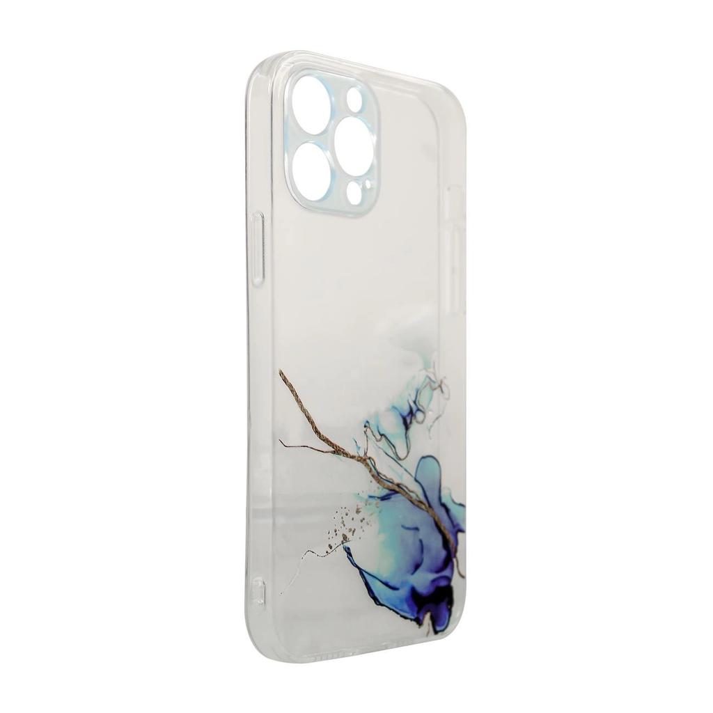 Marble Case Etui Do Samsung Galaxy A12 5G Żelowy Pokrowiec Marmur Niebieski