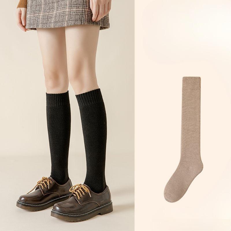 Thick and Warm Padded Socks for Children, Long Women's Stockings, Winter Calf-length Socks, Slimming Leg Stockings, Towel Socks