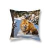 Cute Little Fox Throw Pillow Cover Animal Pillow Cover Sofa Car Decor Office Game Chair Cushion Cover Room Home Decor