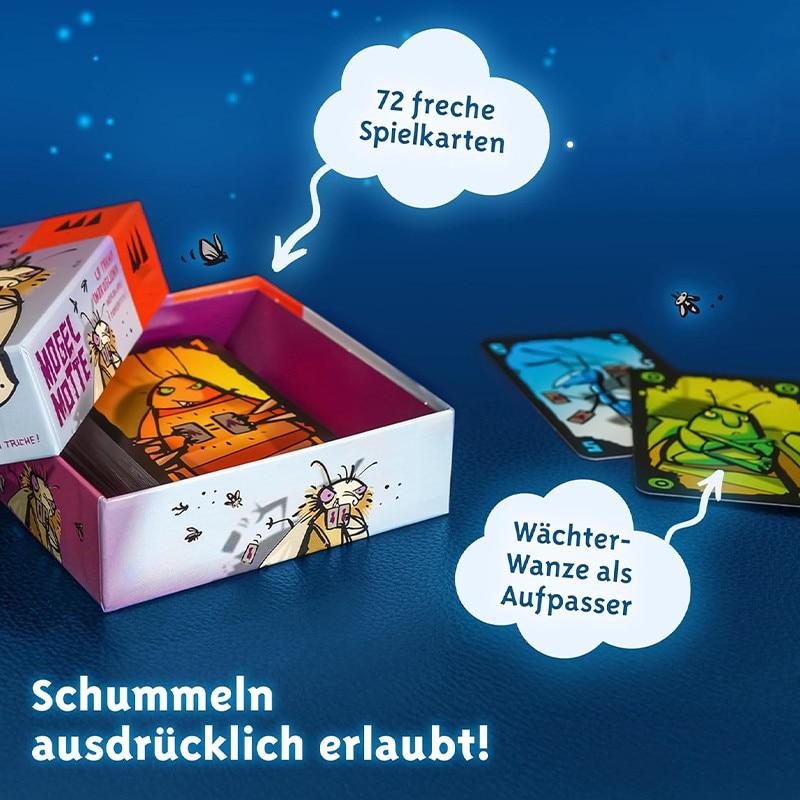 Rqiurpn Three Magicians Card Game for 3-5 Players Ages 7+, Family Strategy Board Game 15-25 Minutes