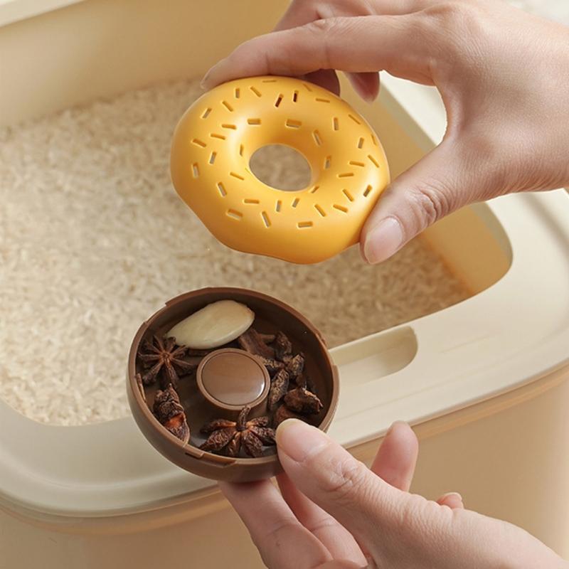 Lovely Doughnuts Storage Container Dehumidifying Storage Case Convenient Accessory for Wardrobes Dormitory Office Use