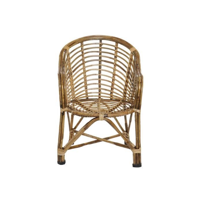 Fauteuil - Naturel - Osier - 56 x 50 x 83 cm - 1 place - Extérieur