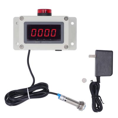 Motor Tachometer Magnetic Induction Hall Sensor Anti Interference Digital RPM Speed Meter with Alarm