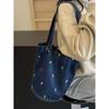 Women Shoulder Bag Large Capacity Denim Tote Bag Fashi Underarm Harajuku Handbag Clutch Bags Simple Female Commuter bags 2026