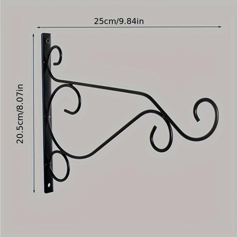 Hanging Iron Art Flower Pot Stand2-4Wall-Mounted Green Radish Succulent Hanging Basket Stand for Outdoor Balcony Use