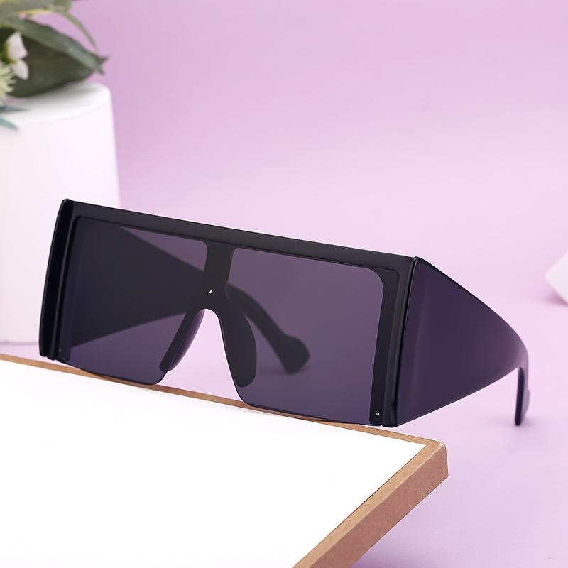 Oversized Y2K Square Sunglasses Women Men Luxury Designer Vintage Punk Big Frame Shades Flat Top Sun Glasses