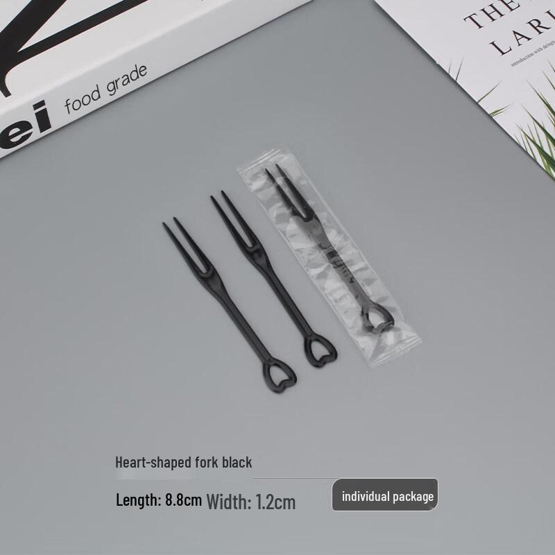 ZISIZ Disposable Individually Wrapped Plastic Fruit Forks