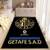 Getafe CF Logo Black Carpet suitable as a non-slip mat for the living room or bedroom sofa