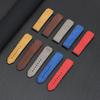 19x26mm Vícebarevné Kožené Řemínky na Hodinky s Texturou Bambusu pro Řady Hublot Yubo Classic Fusion Big Bang Voděodolný Řemínek
