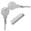 35Mm Fridge Lock with Keys for Refrigerator Freezer Cabinet Glass Door Heavy Duty Locking Mechanism Anti-Theft for Retail