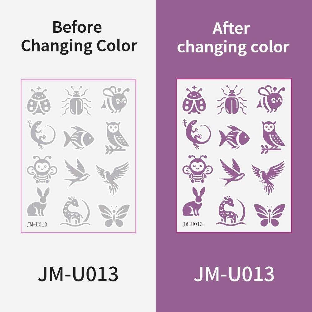 

DIY Photosensitive Temporary Tattoos Color Changing Tattoo Stickers Outdoor Activities Style 3
