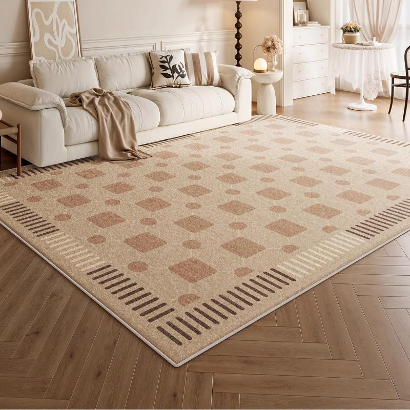 Cream Style Living Room Decoration Anti-slip Carpet Large Size Rugs for Bedroom Thick Washable Lounge Floor Mat Fluffy Soft Rug