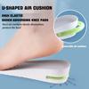 Height Increasing Sports Shoe Insoles Elastic Shock Absorbing Soft Breathable Orthotic Inserts for Men Women with Air Cushion