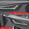 LHD RHD For KIA EV6 GT Line  202 ABS Carbon Fiber Interior Mouldings Inner Door Handle Bowl Panel Decorate Cover Accessories