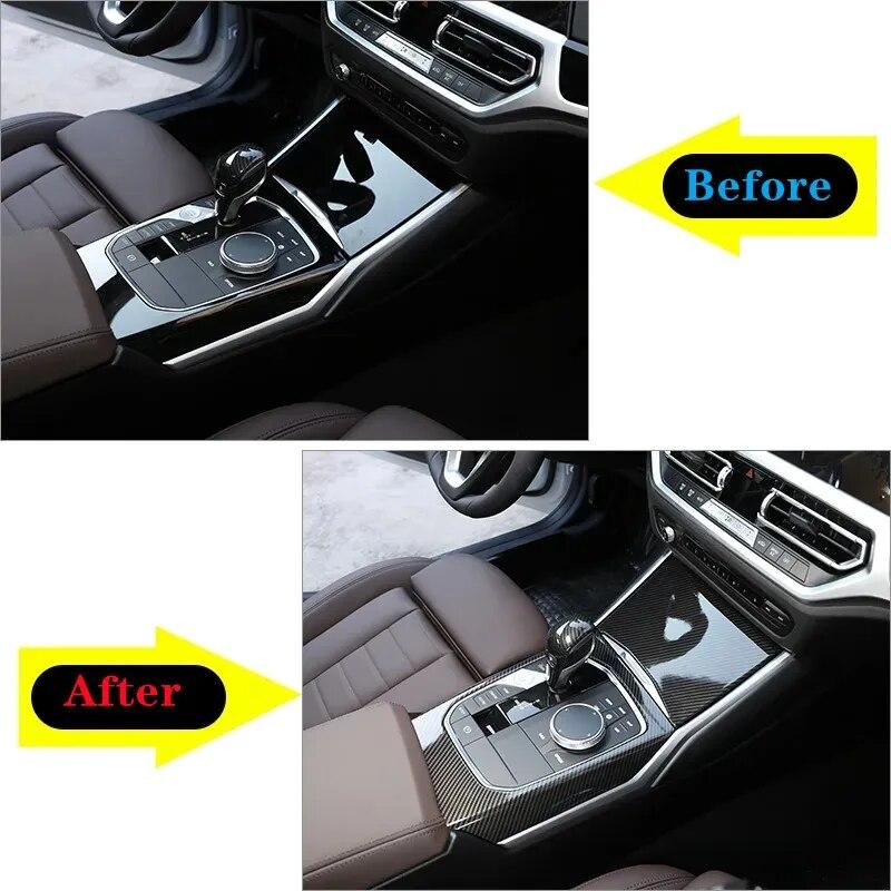 Car Center Console Gear Shift Decoration Panel Cover Trim For BMW 3 Series G20 G28 -2022