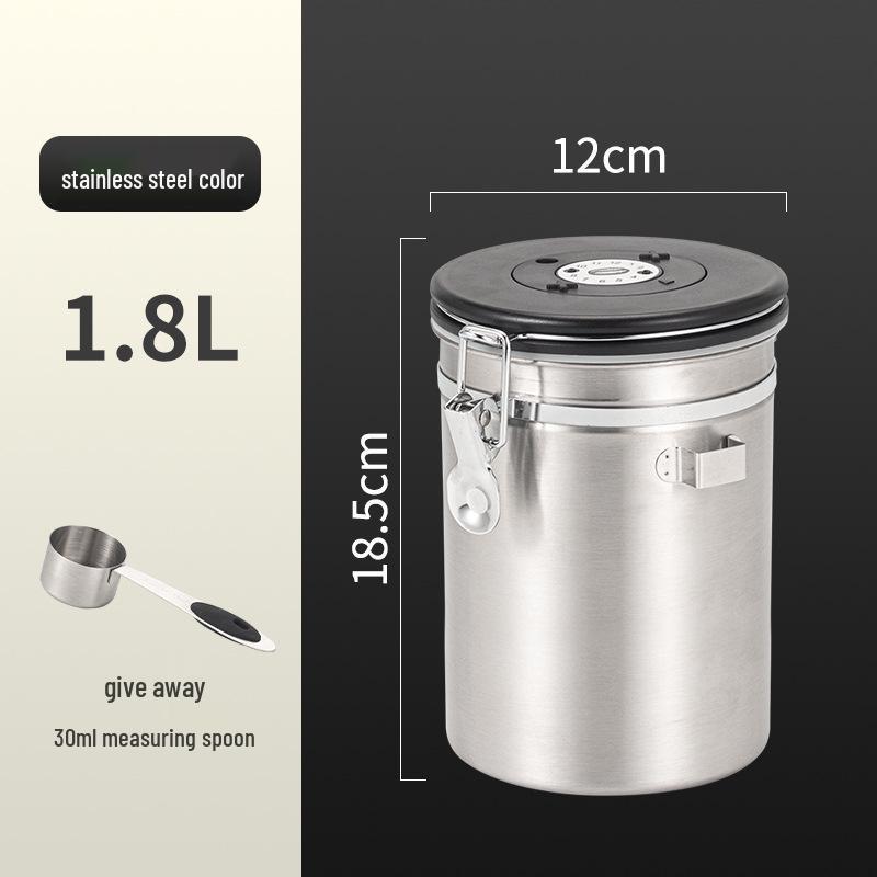 304 Edelstahl Luftdichter Kaffee- und Getreidevorratsbehälter