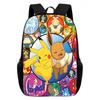Cartoon Pikachu Backpacks Print Primary Software Backpacks for Boy and Girls Best Gifts Lightweight Cartoon School Bag for Kids