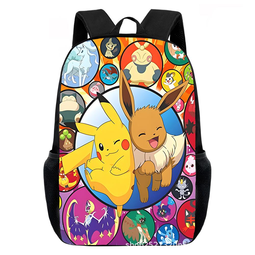 Cartoon Pikachu Backpacks Print Primary Software Backpacks for Boy and Girls Best Gifts Lightweight Cartoon School Bag for Kids