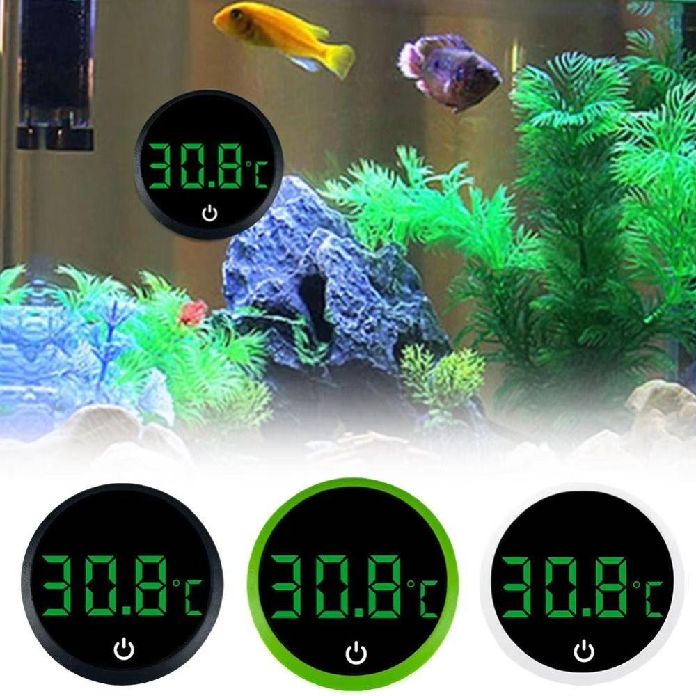 Kabelloses Aquarium Thermometer LED Display Temperaturregler Hydroponik