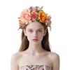 Comfortable Fabric Floral Headbands For Women Adjustable Hair Accessory With Realistic Flowers Ideal For Daily Use Event Weddings