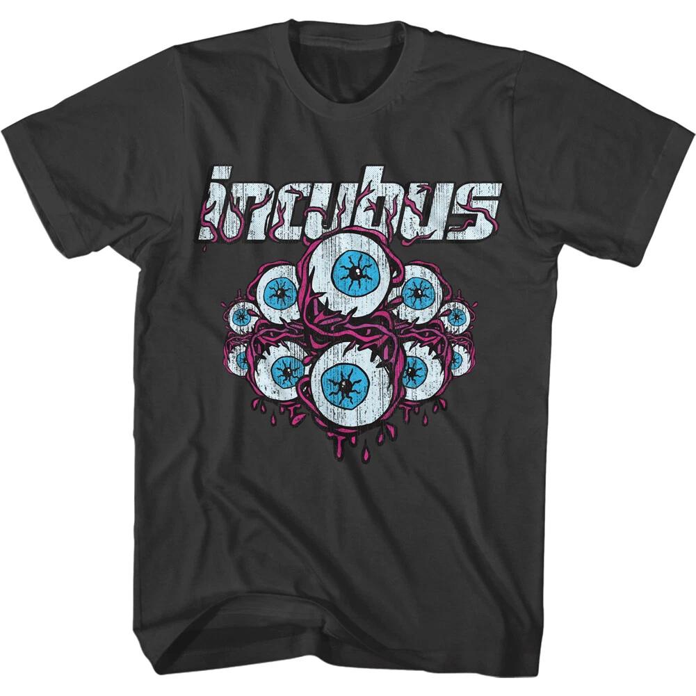 Incubus Eyeballs & Veiny Logo Men s T Shirt Rock Band Concert Music Merch S