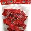 12Pcs Christmas Bows Decoration Gold Red Silver Small Bows for Christmas Tree Mini Bowknot DIY Ornaments Home Decoration 2025