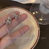 Star Series Diamond Earrings: High-End Niche Design for Women, Neutral Silver Needle 