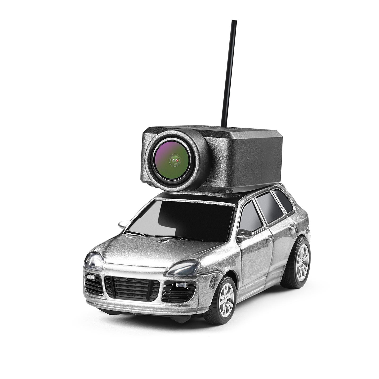 

Машинка на радиоуправлении с 720P HD WiFi камерой, гироскопом, подсветкой и режимом VR, мини-игрушка, управляемая через приложение, для мальчиков и девочек серебряный серый