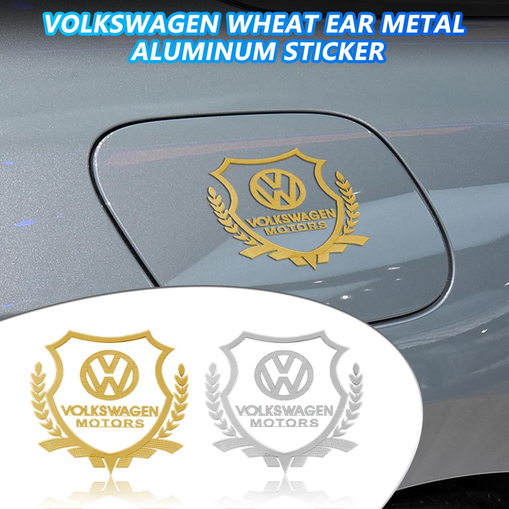 Volkswagen Nickel Metal Sticker Car Body Window Trunk Decor Decal for VW GTI Scirocco CC Touareg Passat Polo Touran Caddy Tiguan