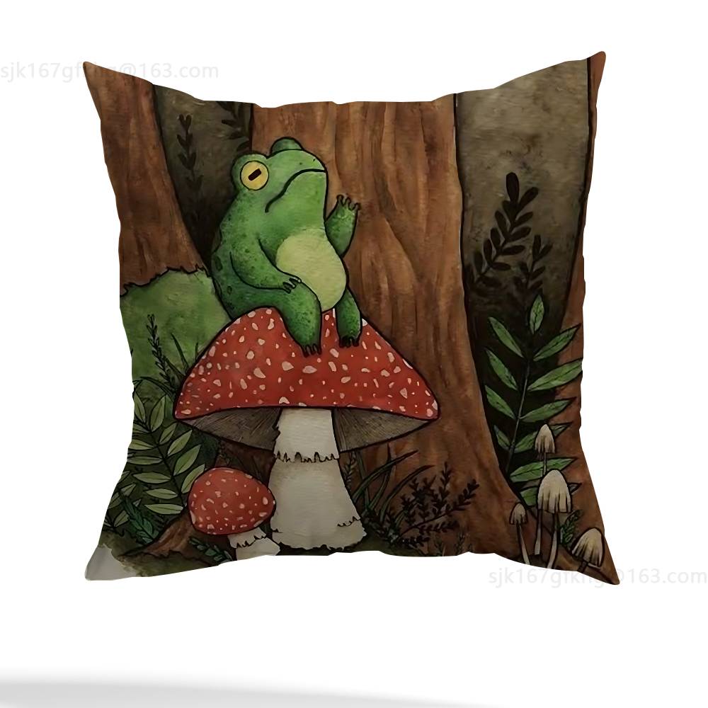Vintage Frog Fairy pillow cover living room sofa cushion cover bedroom room bed pillow cover home decoration