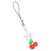 Handcrafted Cherry Phone Charm Cute Phone Pendant Fruit Phone Chain Pendant Strap Lanyard Backpack Pendant for Bag Key