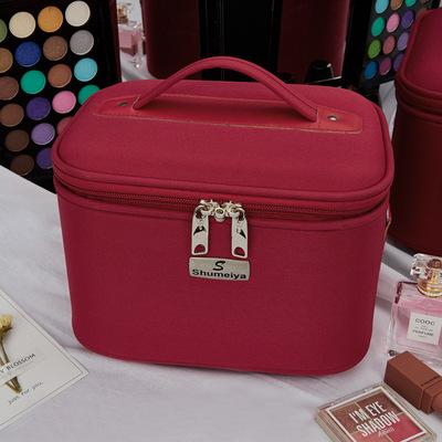 Cosmetic Case Waterproof Oxford Cloth Multi-layer Cosmetic Bag Large Capacity Handheld Shoulder Female Cosmetic Bag