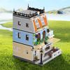 City Garden Hotel Building Sets House Architecture Model Blocks Toys for Adults & Teens 1300 PCS Mini Bricks with LED