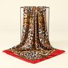 90x90cm Leopard Print Square Scarf Women's Hijab Head Wrap Scarf Shawl Neck Kerchief Head Bands Foulard Female Scarfs
